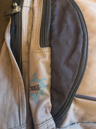 Mochila Tz beige y azul