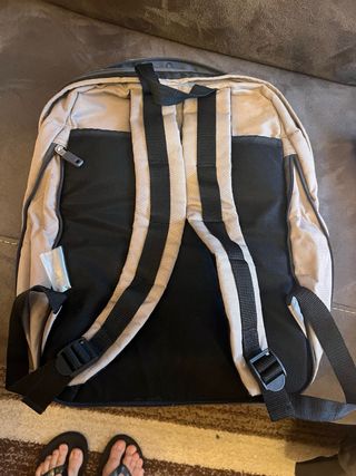 Mochila Tz beige y azul