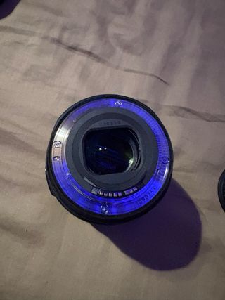Cámara Canon con objetivo