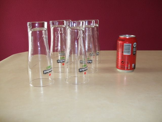 6 Copos de cerveja Heineken