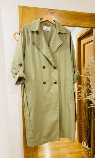 Trench Stradivarius Verde