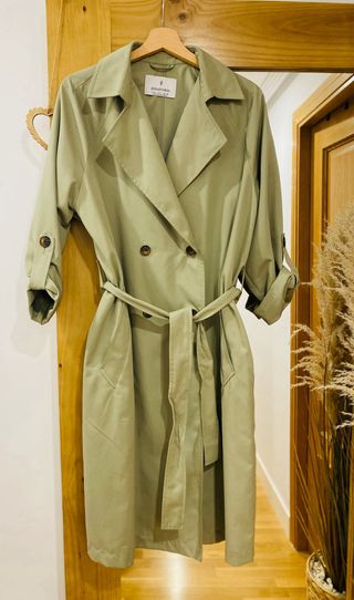 Trench Stradivarius Verde