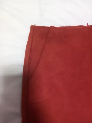 Falda mini terracota