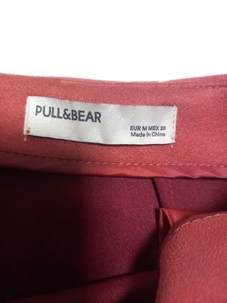 Falda mini terracota