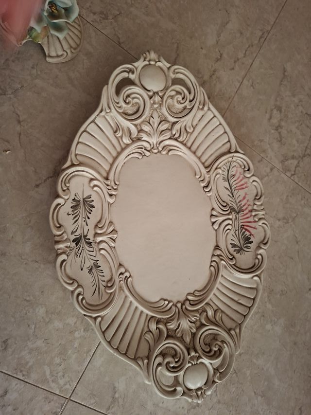 Decoración cerámica flores vintage