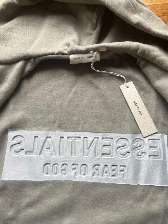 Sudadera Essentials Talla L Caqui