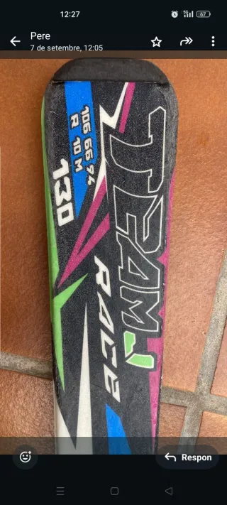 Esquís carving Nórdica con fijaciones