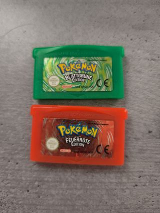 Pokemon Verde Hoja y Rojo Fuego GBA PAL DE