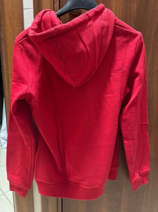 Felpa rossa con cappuccio forget about me