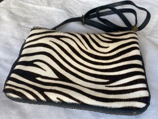 Bolso bandolera piel cebra