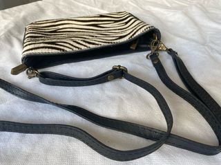 Bolso bandolera piel cebra