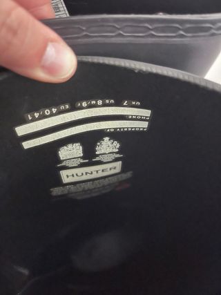 Botas Hunter caña ancha Talla 40