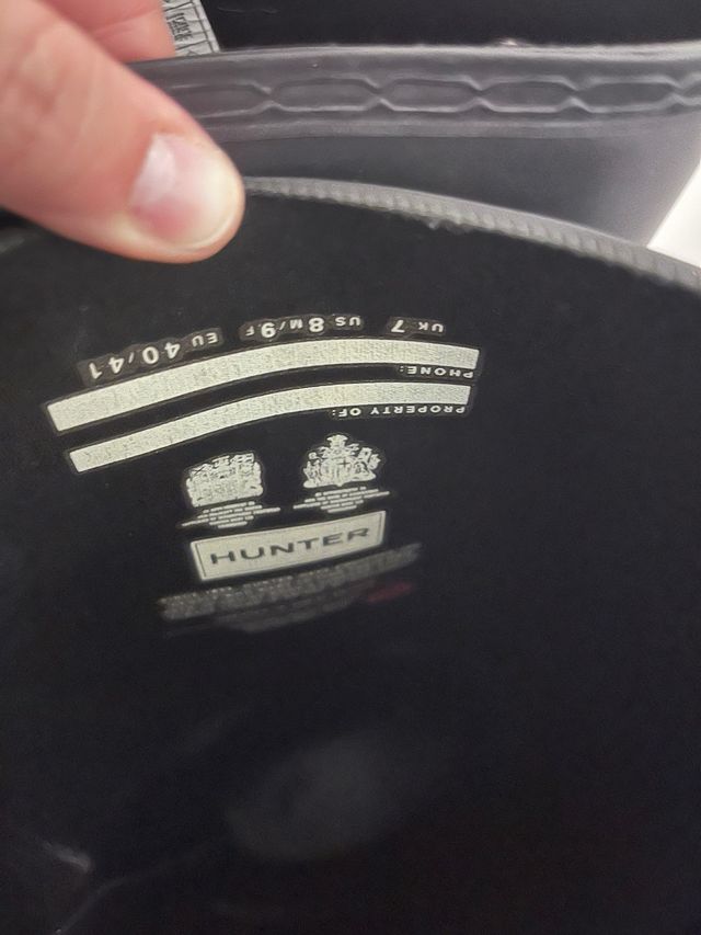 Botas Hunter caña ancha Talla 40