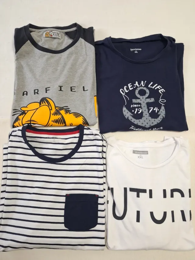 Lote 4 Camisetas Hombre T XXL