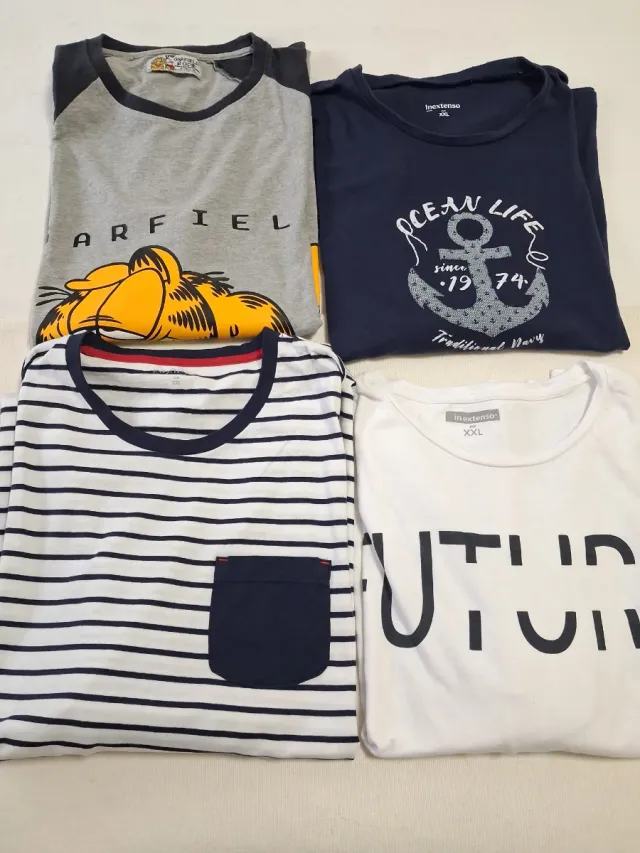 Lote 4 Camisetas Hombre T XXL