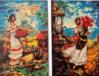 2 Postales Antiguas México