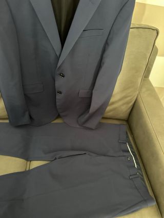 Abito monopetto blu Zara tg 52 pantaloni tg 46/48