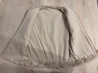 Gilet bambina simil pelliccia beige 3 anni