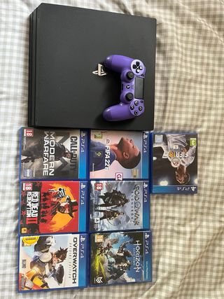 PS4 Pro 1TB + Mando + Juegos