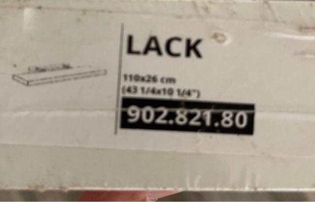 Nuova mensola Ikea White Lack