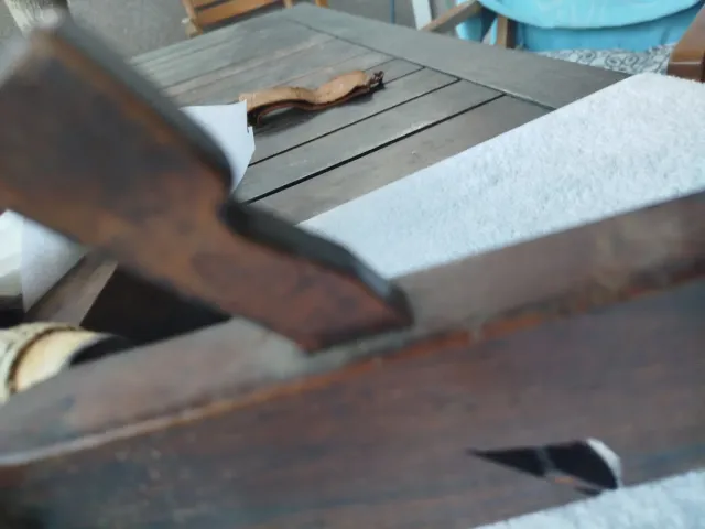 Cepillo de carpintero antiguo