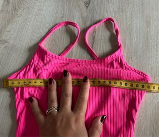 Body fucsia con scollo sulla schiena Pull&Bear XS