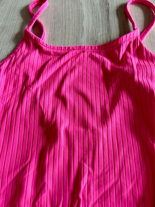 Body fucsia con scollo sulla schiena Pull&Bear XS