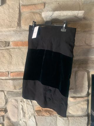 Gonna nera e verde taglia 46