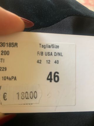 Gonna nera e verde taglia 46