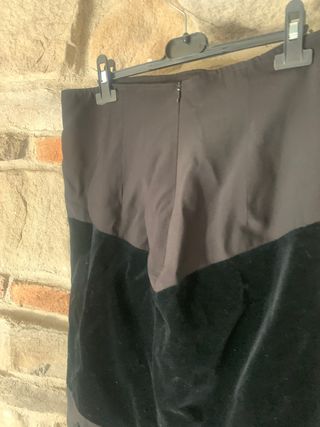 Gonna nera e verde taglia 46