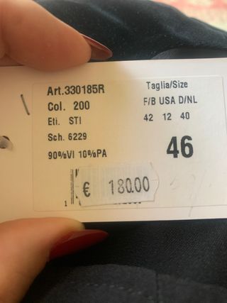 Gonna nera e verde taglia 46