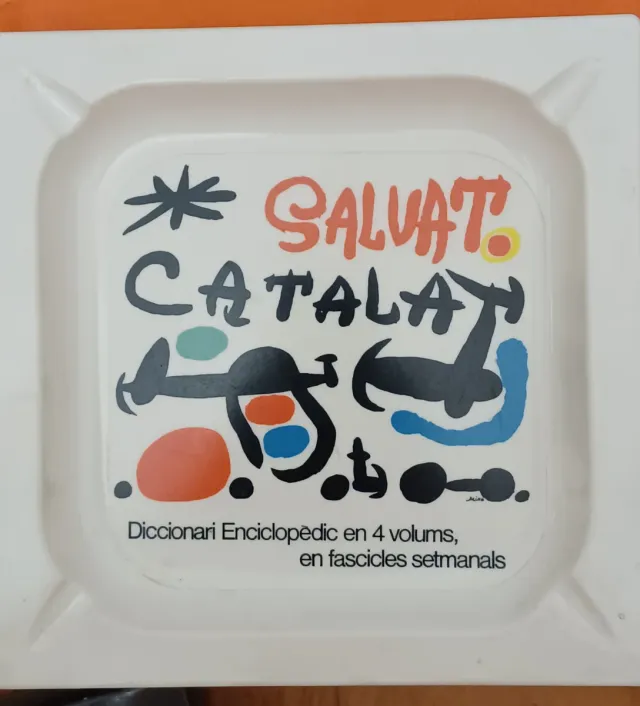 Cenicero Litografía Miró SALVAT! CATALÀ