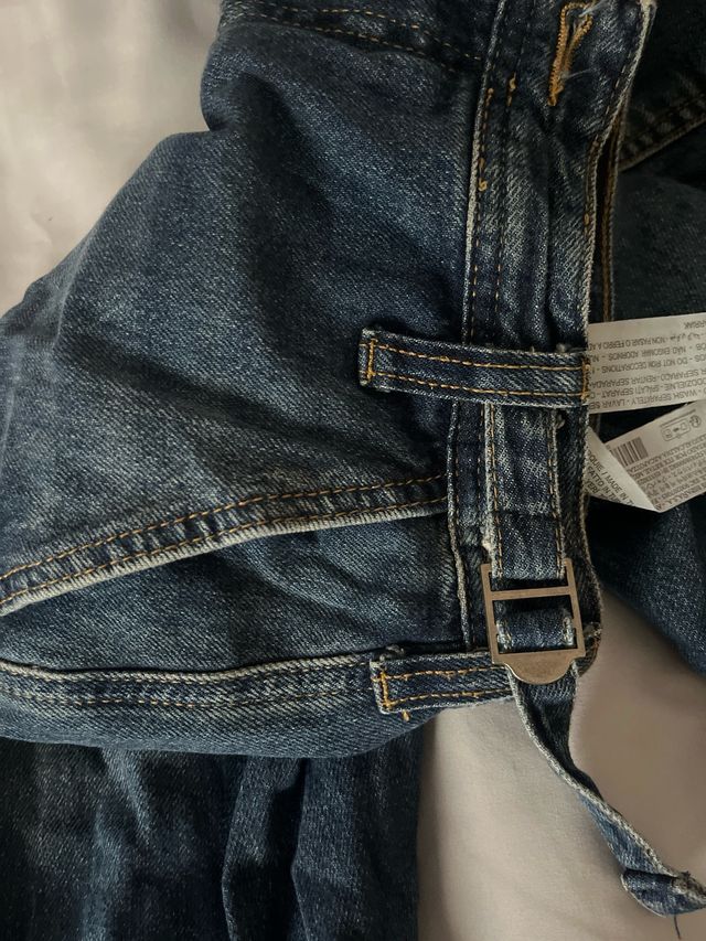 Pantalones vaqueros cargo azules