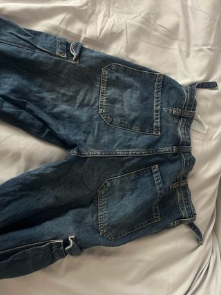 Pantalones vaqueros cargo azules