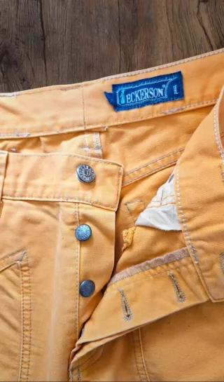 Jeans arancioni uomo