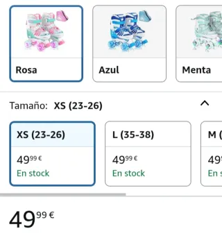 Patines 4 Ruedas con Luces LED