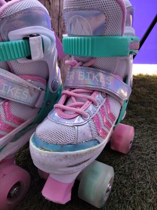 Patines 4 Ruedas con Luces LED