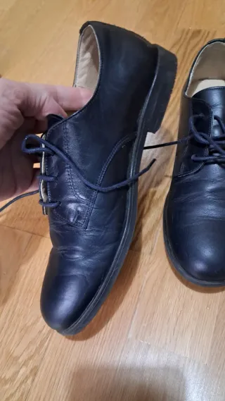 Zapatos niño de comunión azul marino