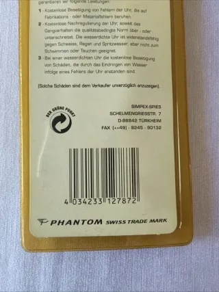 Orologi Phantom Vintage Anni '90