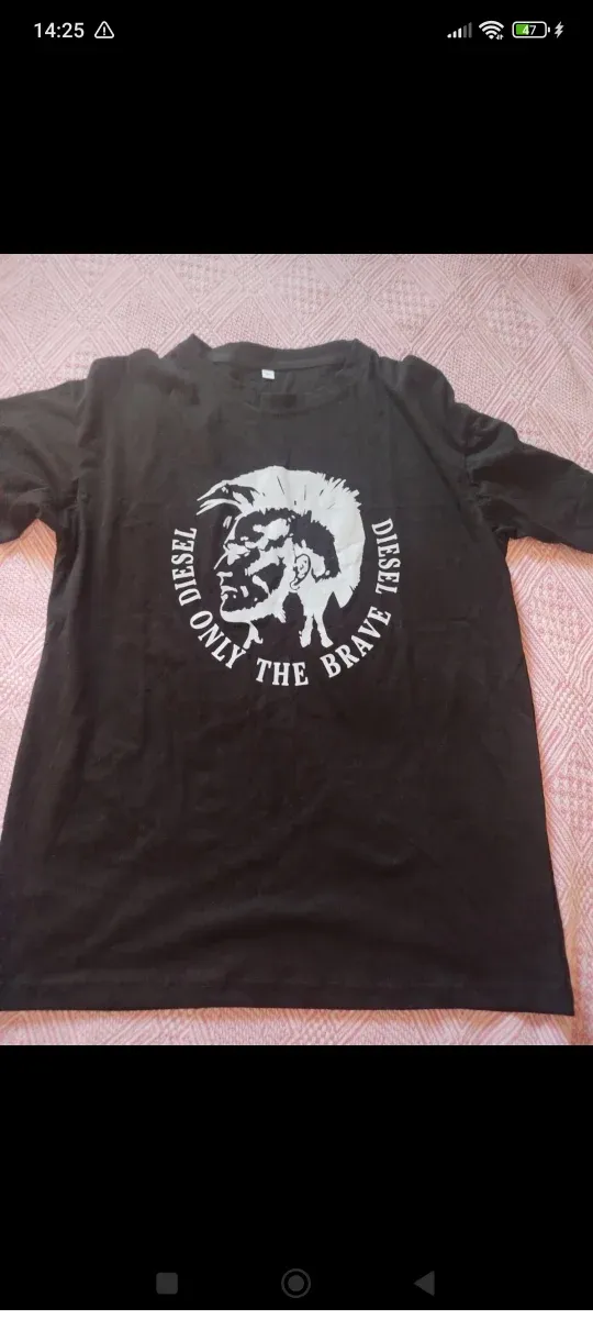 Camiseta Diesel Only The Brave Negra