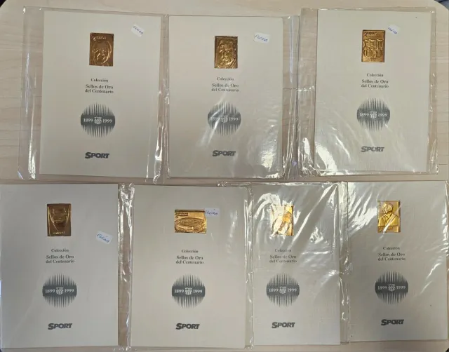 Colección Sellos Oro Centenario Barça