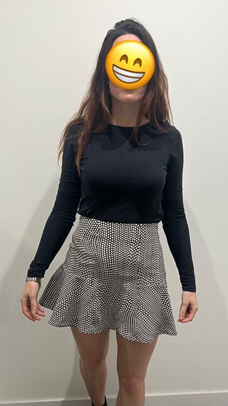 Falda pantalón con volantes