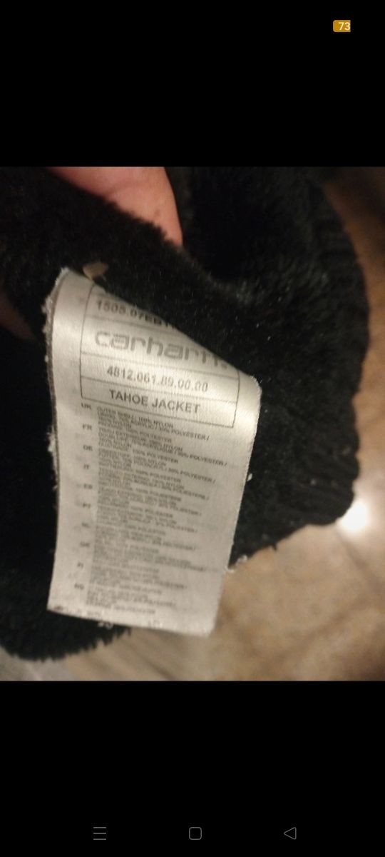 Chaqueta Carhartt Tahoe Negra/Verde