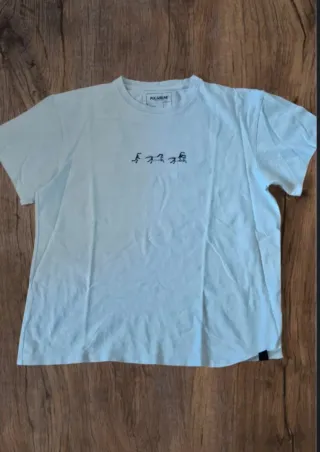 T-shirt bianca con disegno cavalli S