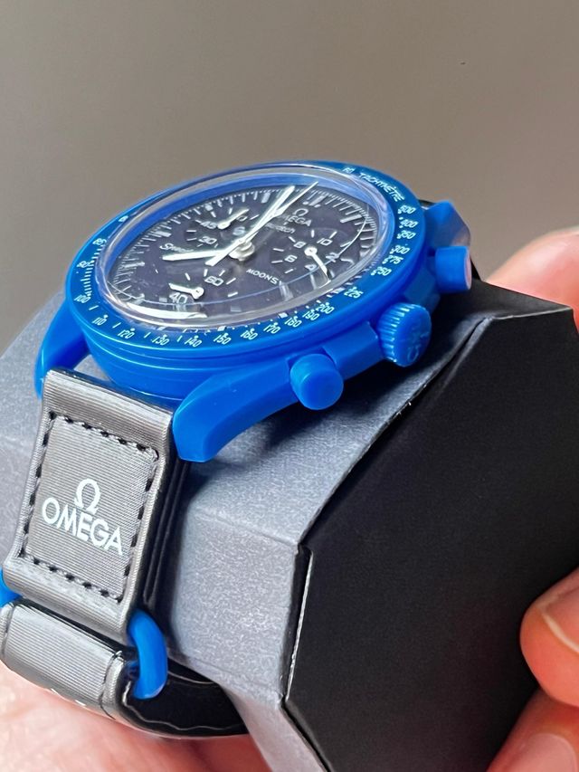 Omega Speedmaster Moonwatch Azul