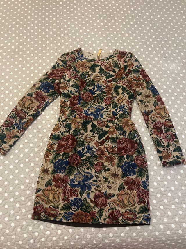 Vestido Holy Prepy floral manga larga