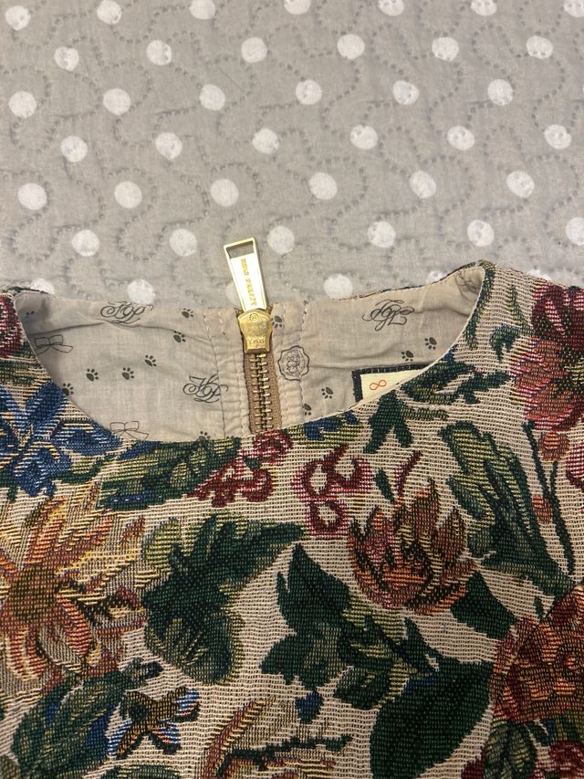 Vestido Holy Prepy floral manga larga