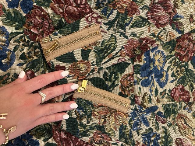 Vestido Holy Prepy floral manga larga