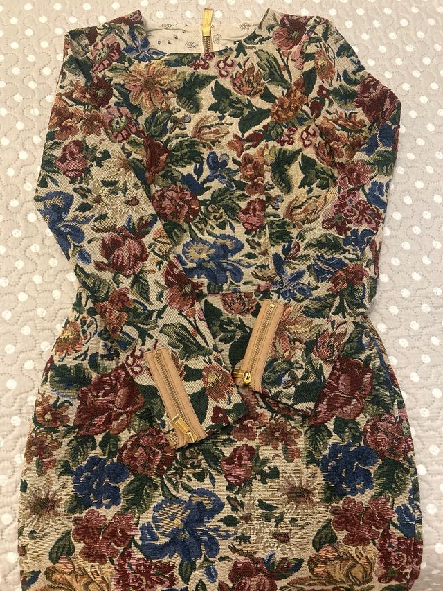 Vestido Holy Prepy floral manga larga