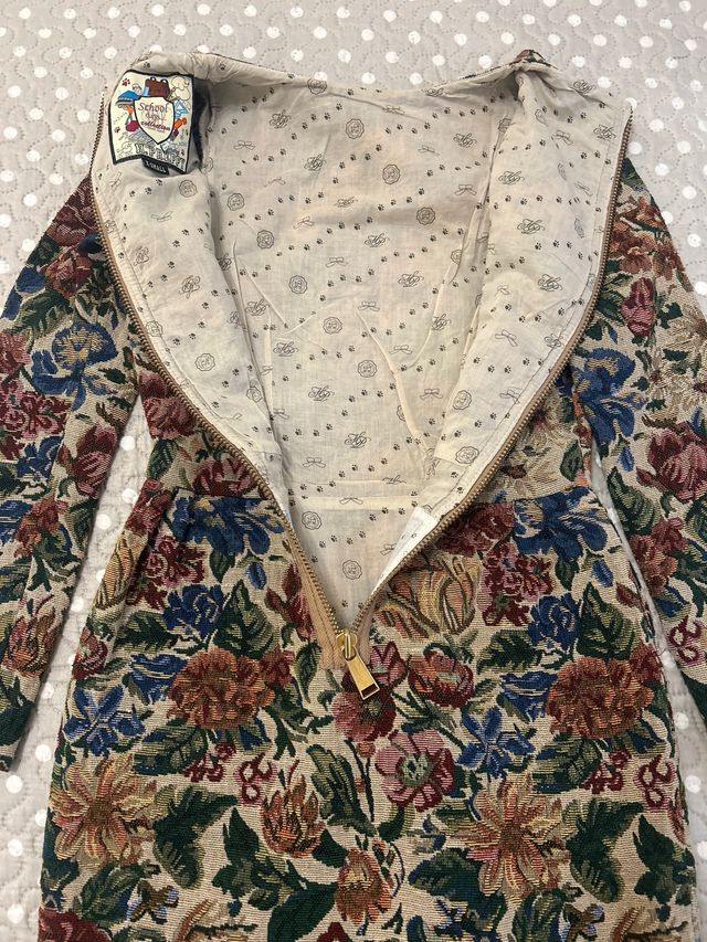 Vestido Holy Prepy floral manga larga